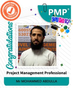 Mr Mohammed Abdulla - PMP - 9